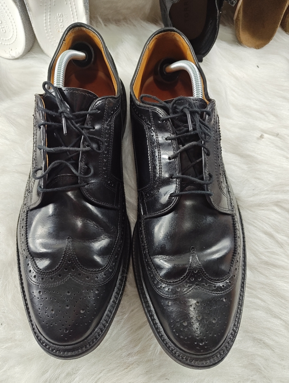 Allen Edmonds MacNeil Black Leather Wingtip Dress Shoes Men’s Size 12 D USA
